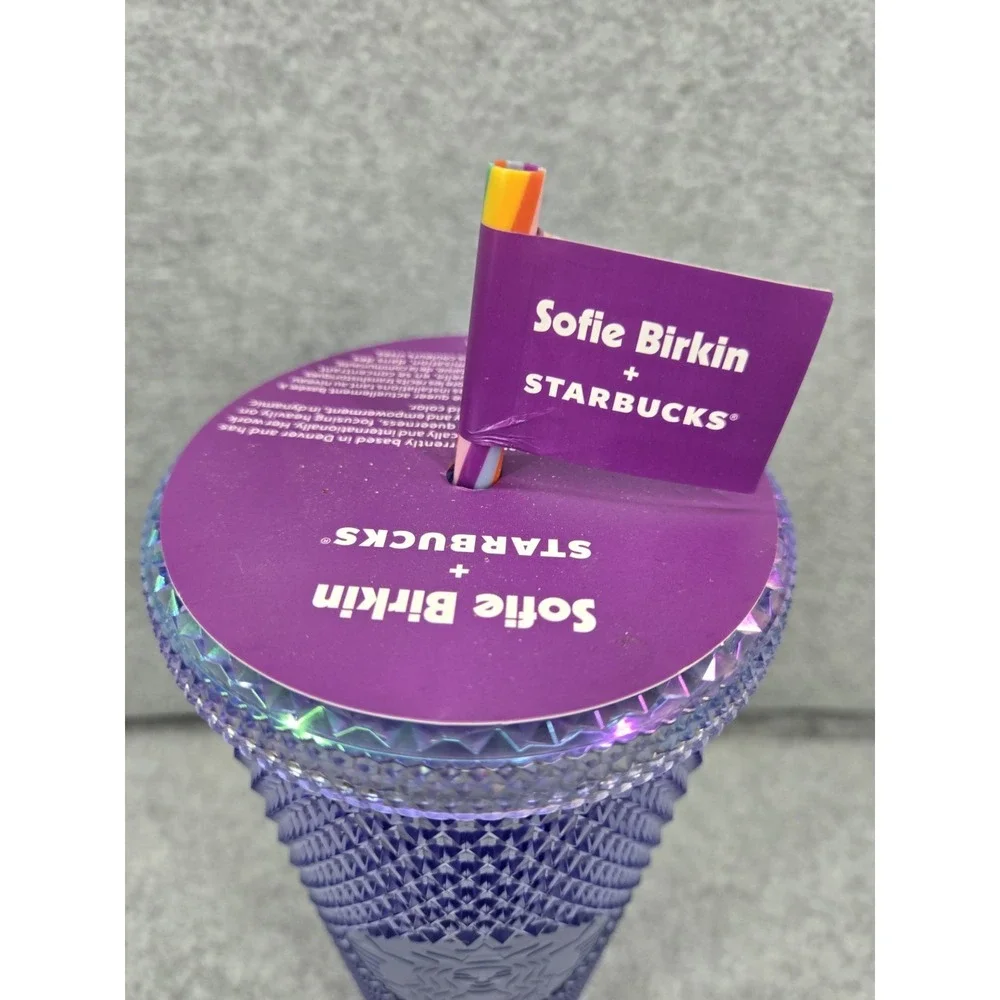 Starbucks Summer Sofie Birkin Rainbow Pride‎ Cupid Studded Venti 24 oz Tumbler